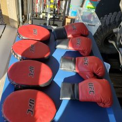 Kids UFC Boxing Gloves and Punching Mitts