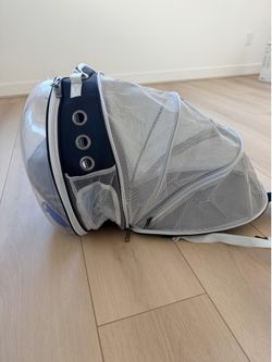 Cat Carrier Backpacks Bubble Bag, Dog Backpack Carrier for Small Dogs/Kitten, Expandable Airline-Approved Transparent Pet Carrying Hiking Traveling Ba