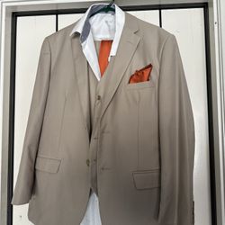 Beige Suit Size 44/38r Slim