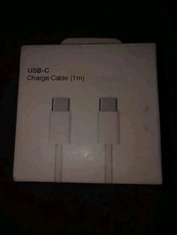 White USB C Charger Cable
