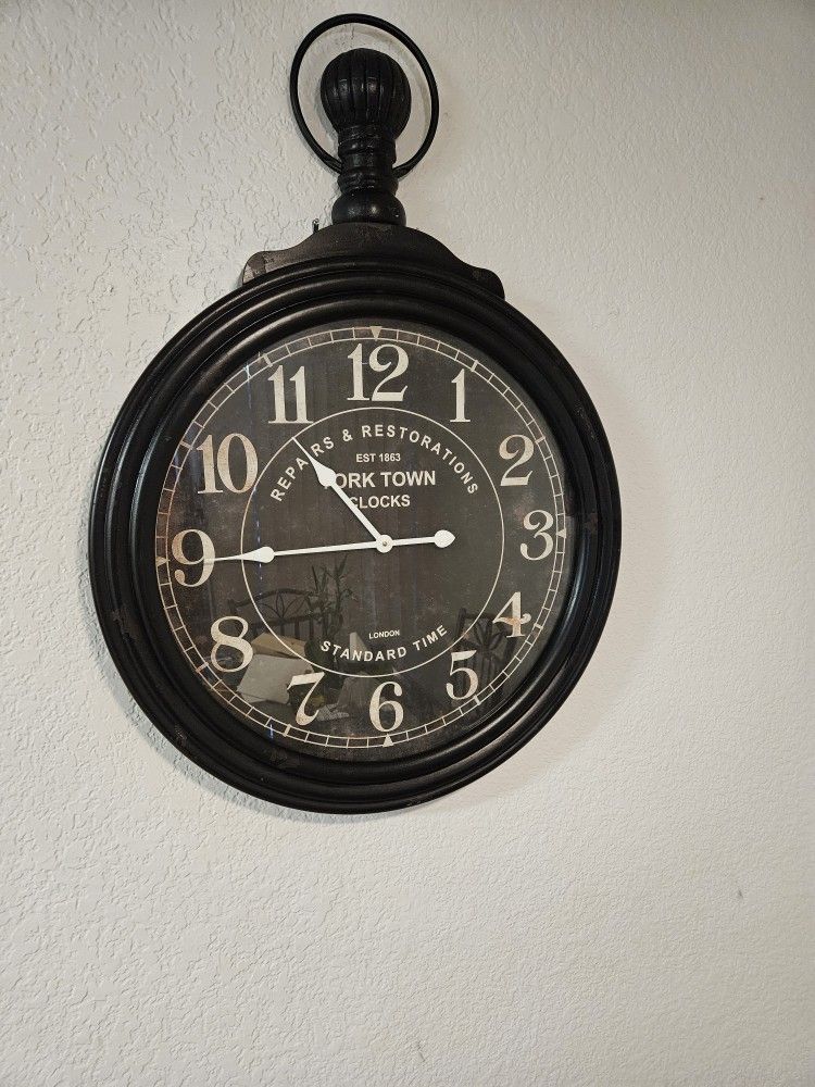 Pottery Barn York Town Wall Clock