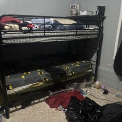 Twin Bunk Bed  For Sale With Mattress 