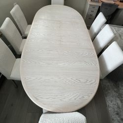 Dining table with 8 chairs