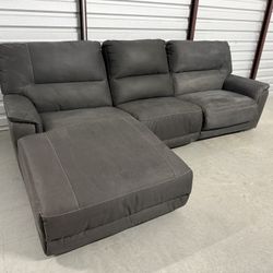 Dark Gray Recliner Sectional