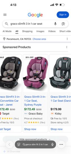 Graco SlimFit 3-in-1 Car Seat