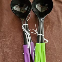 Set Of Two Plastic Ladles, Each Set
