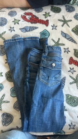 Buckle bootcut dark wash jeans size:16R
