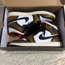 Jordan One Orange Wear Away Size 9.5 Used Once