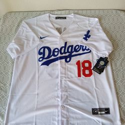 Yoshinobu Yamamoto Los Angeles Dodgers Large Stitched Jersey