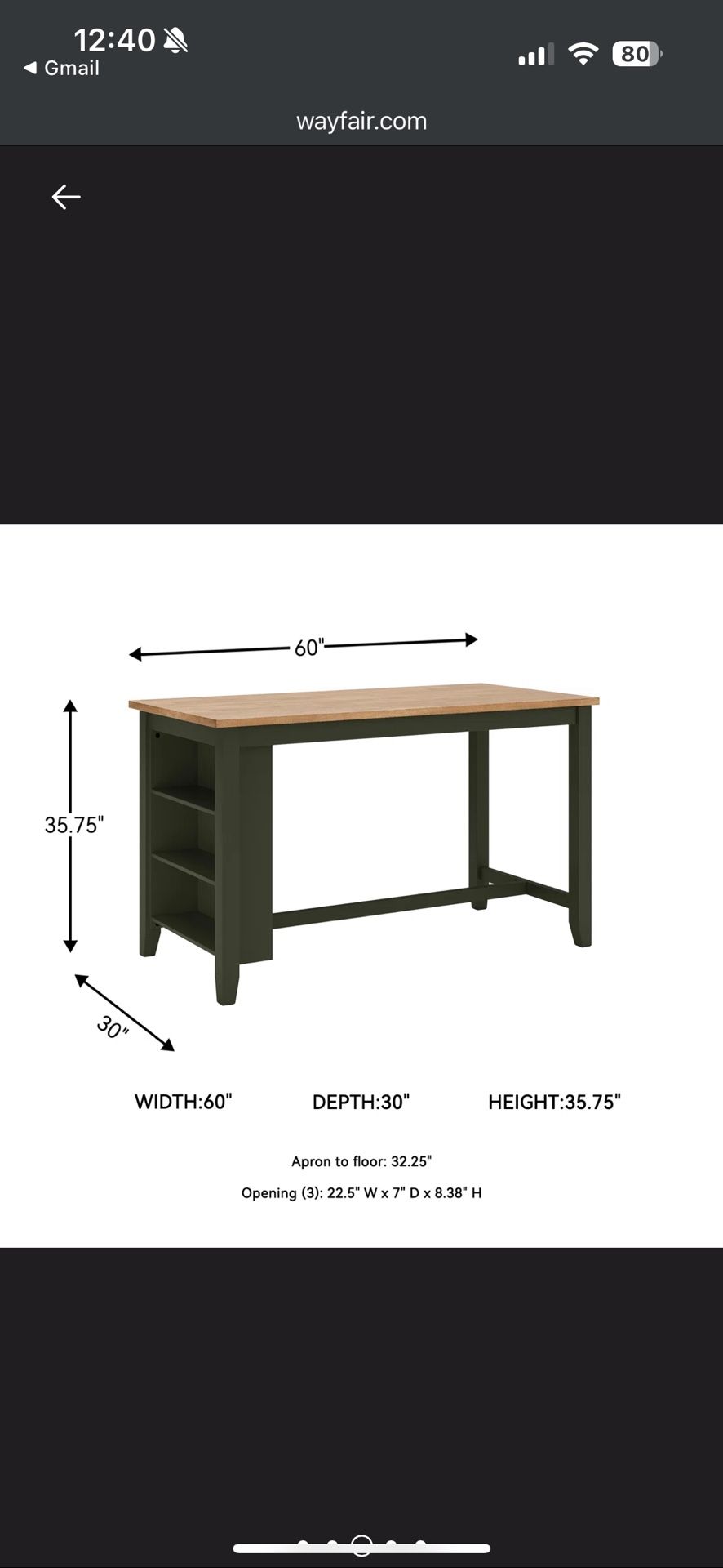 Malkin Counter Height Dining Table