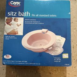 Carex Sitz Bath – Fits Standard Toilets – NEW in Box – $20 OBO