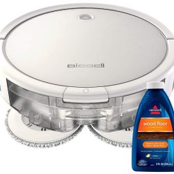 Bissell SpinWave Hard Floor Expert Robot, 2-in-1 Wet Mop and Dry Robot Vacuum, WiFi Connected with Structured Navigation, 3115

