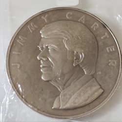 6.4 Oz Jimmy Carter. 999 Silver