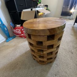 Small Rustic Wood End Table