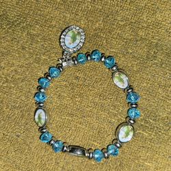 Saint Jude Faceted Lake Blue Braclet