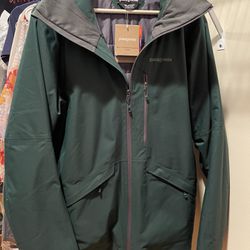 New! Patagonia Men's Medium Snowshot Green Jacket