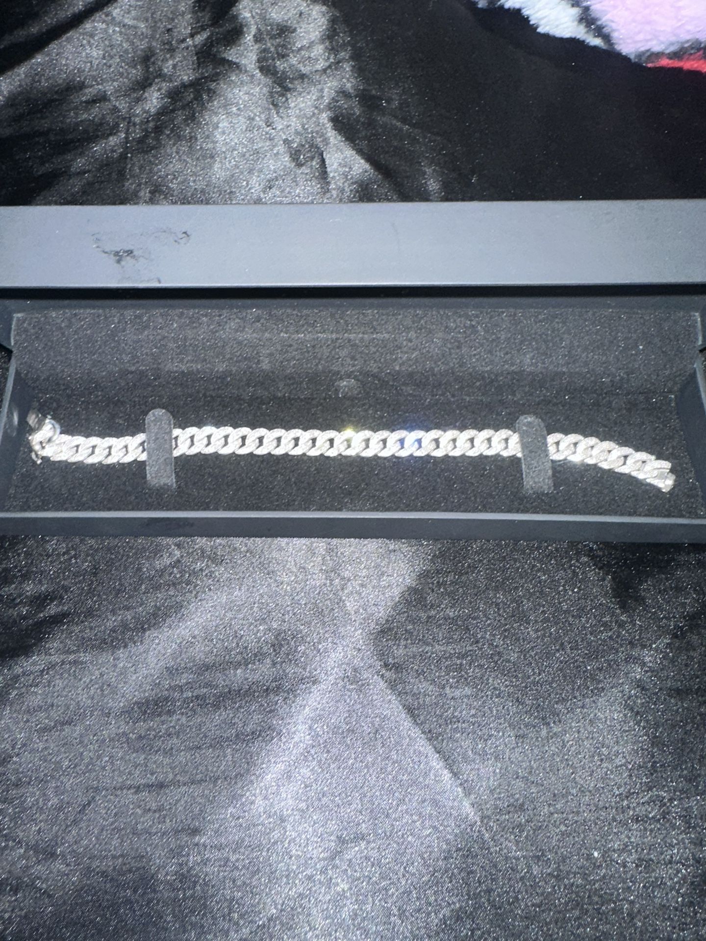 2 CT. T.W. Diamond Cuban Curb Chain Bracelet in Sterling Silver - 8.5