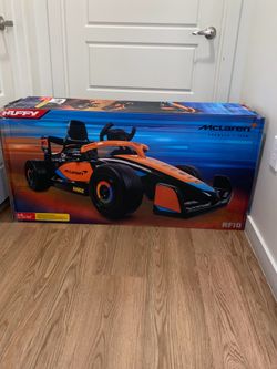 Huffy 12V McLaren Formula 1 Ride-On Car with Remote Control, Ages 3–5, Kids, Orange, One Unit