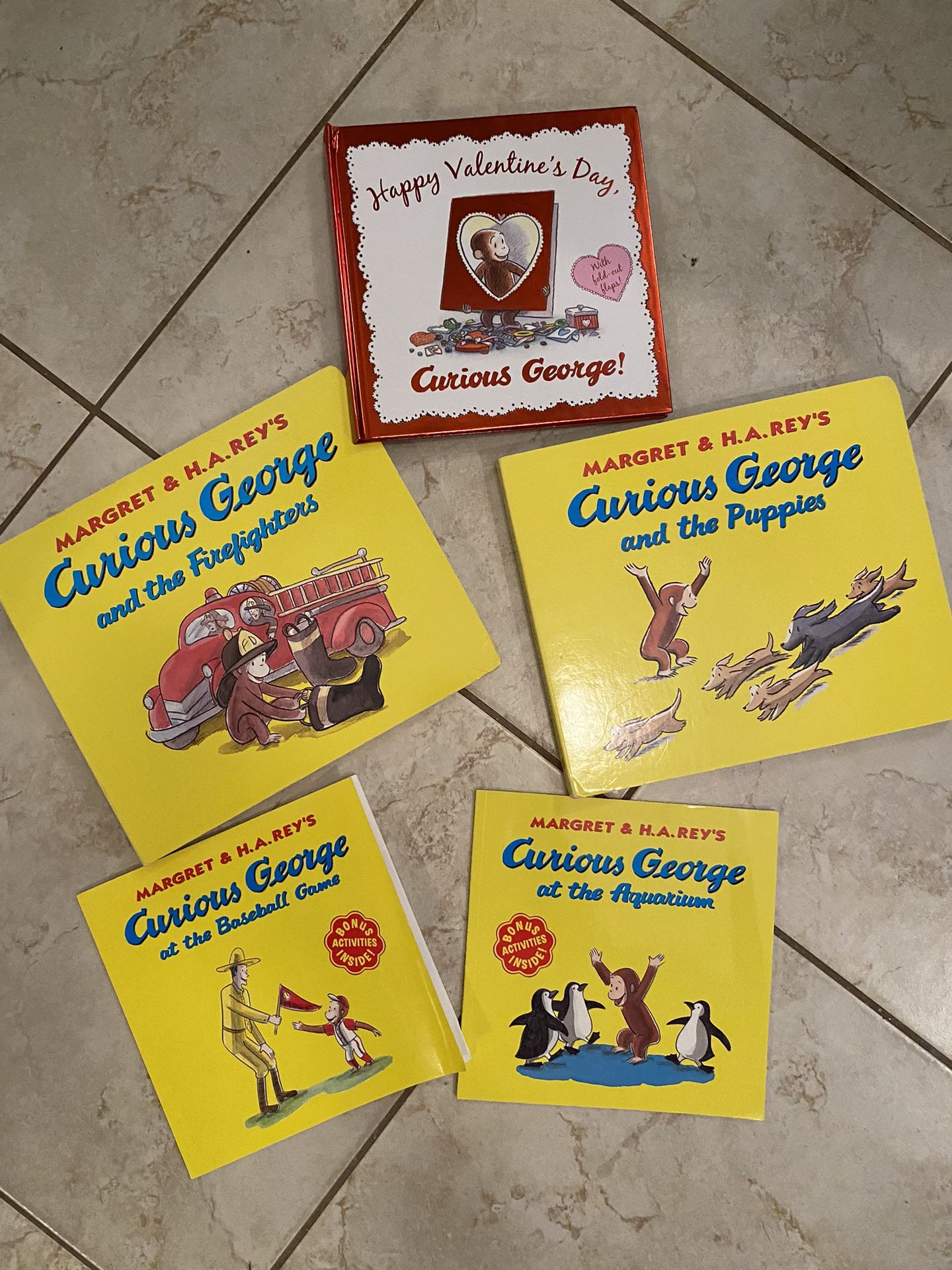 Lot Of 5 Curious George Books