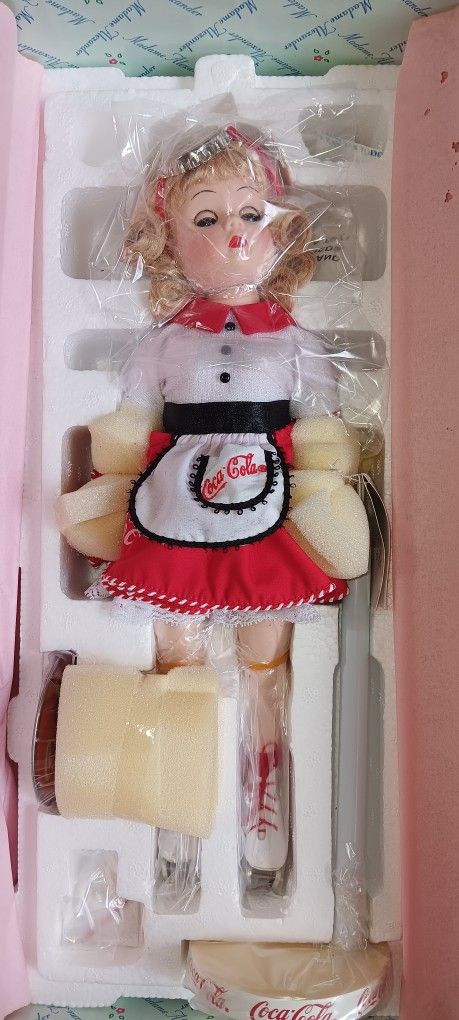 Coca cola car hop porcelain doll