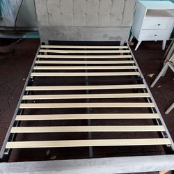 Full size bed with dresser and night stand