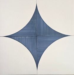 8in x 8in Blue and White Wall Tile