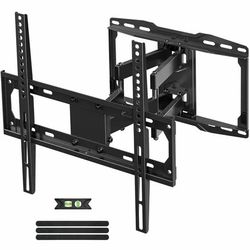 USX MOUNT Full Motion TV Wall Mount for 26-60 Inch TVs, Universal TV Mount with Swivels and Tilts Hold up to 100lbs, VESA 400x400mm, 16" Wood Studs