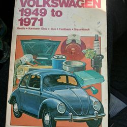 Repair Manual For Volkswagens From 1949 to71