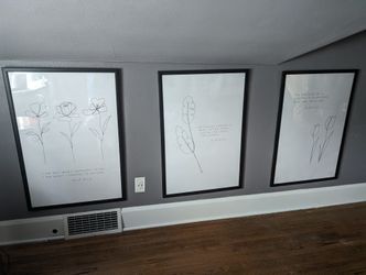 Three Framed 24 X 36 Prints From Therapy Space Carl Jung