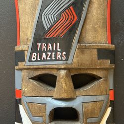 Portland Trail blazers Wooden Mask Art