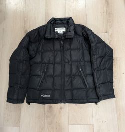 Womens Columbia Sportswear Company Black Full Zip Up Puffer Jacket Size Large L