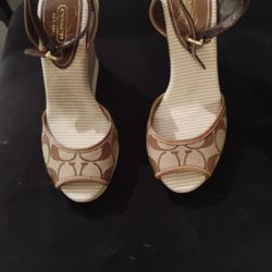 Coach Wedged Sandals NEW