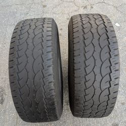 285/70/17 PAIR OF TIRES USED 