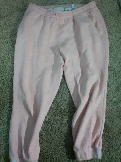 Pink Adidas Joggers Size Xl Like New