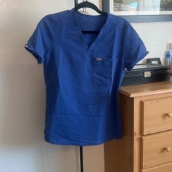 Small Blue Figs Scrub Top