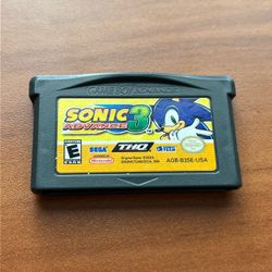 Sonic Advance 3 Nintendo Gameboy Advance GBA Cartridge Only Tested