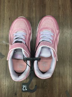 NWT girls pink sport shoes size 12 2 3