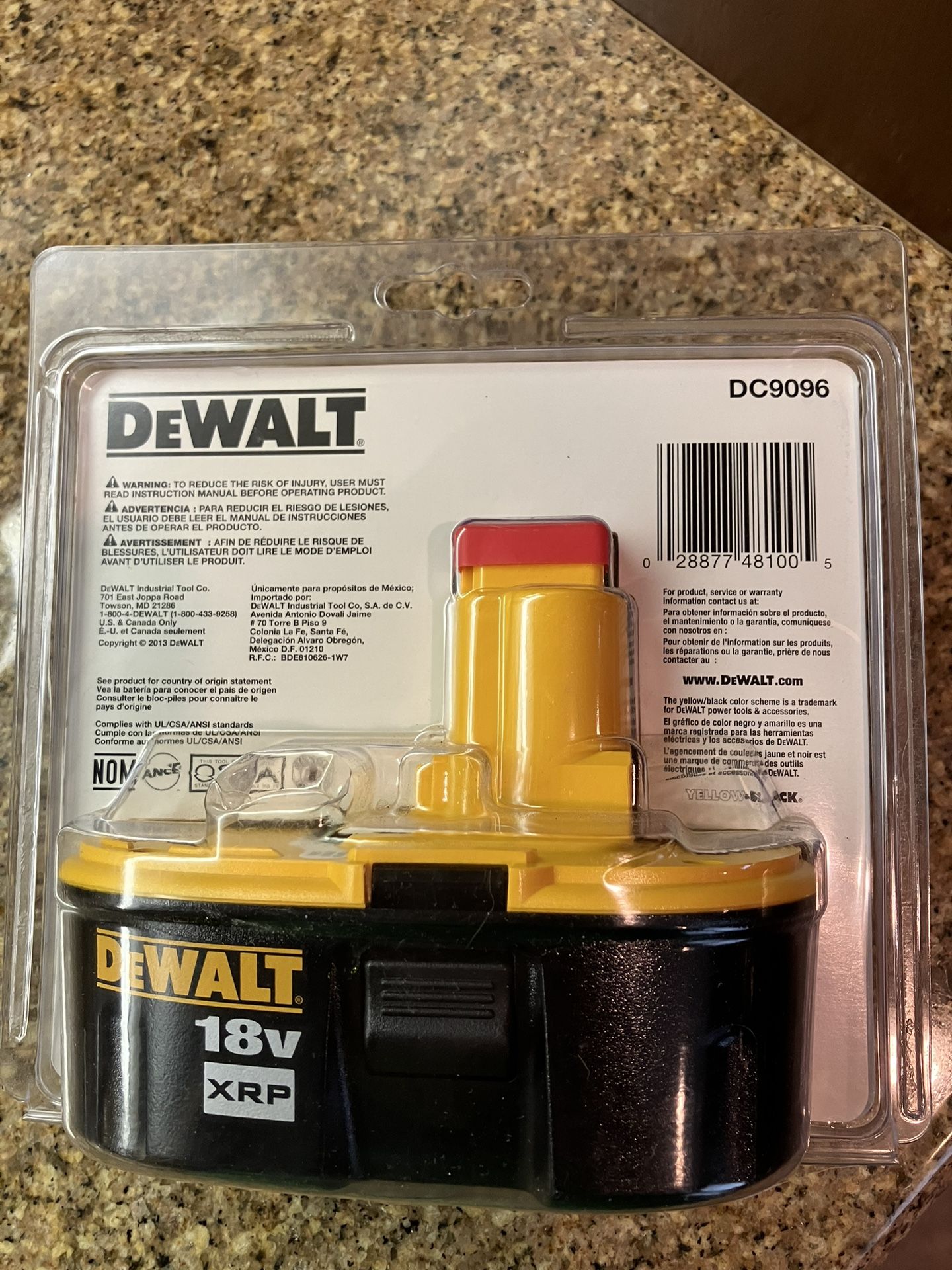 DeWalt XRP 18 Volt Battery Pack