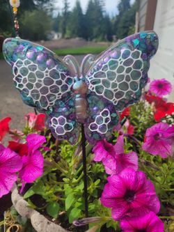Butterfly and flower art