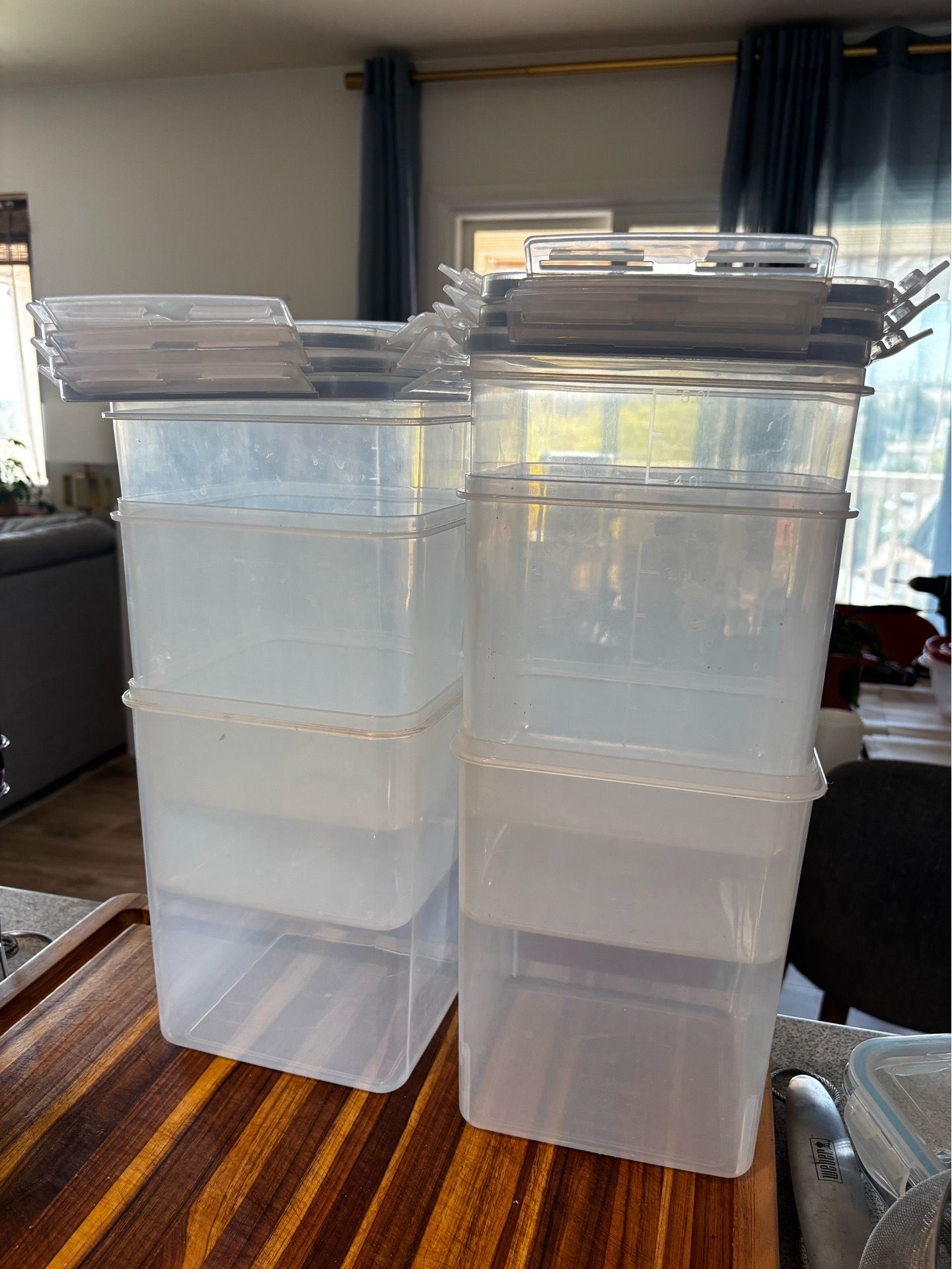 5 Liter Tupperware Containers - 6 total