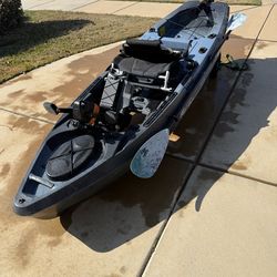 Old town kayak pdl 106 steel camo, total kayak package