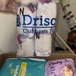 150+ Diapers! Size Newborn & 2
