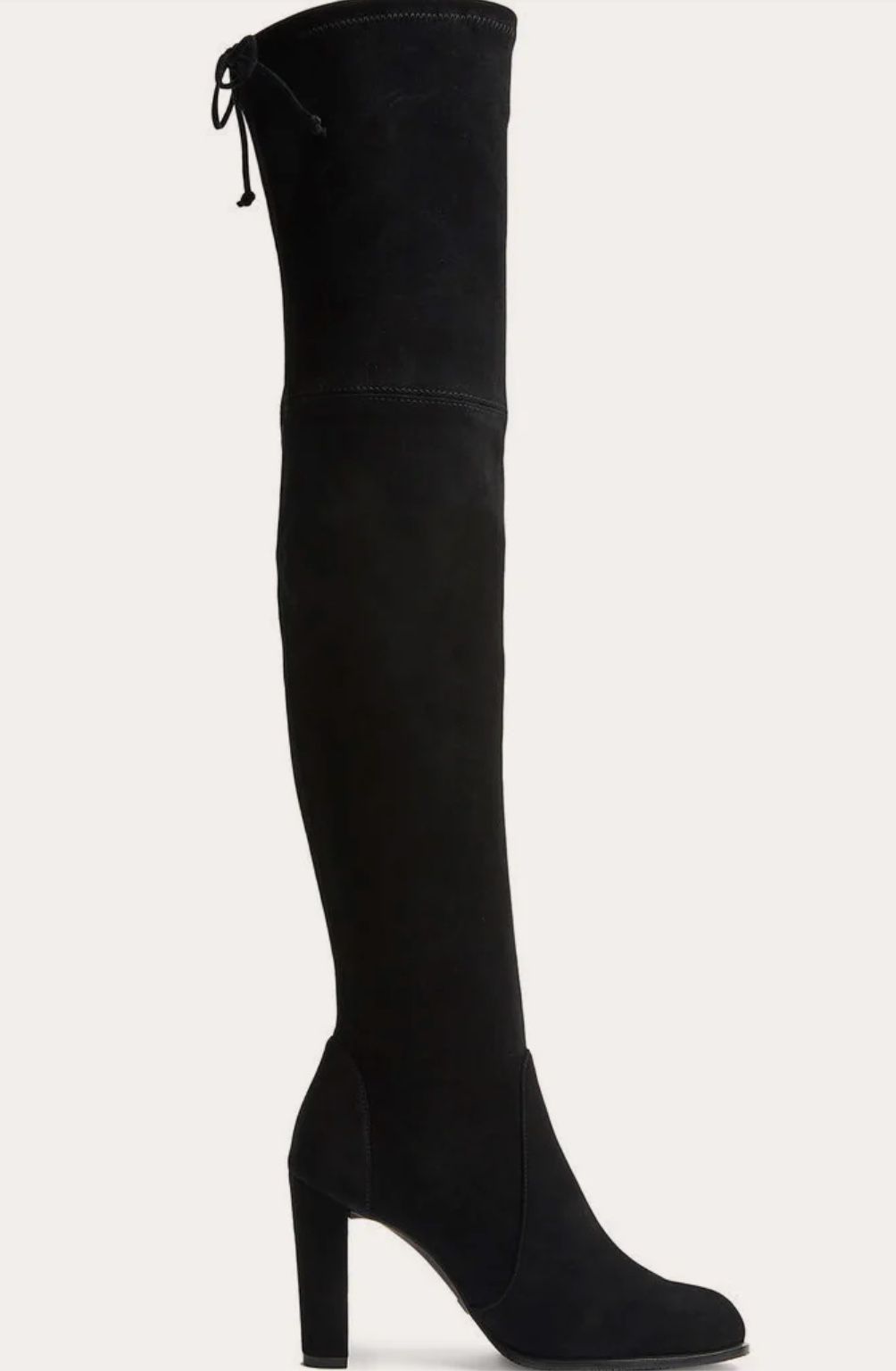 c Stuart Weitzman Highland boots in black stretch suede US Size 7b