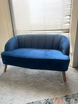Navy Blue Loveseat
