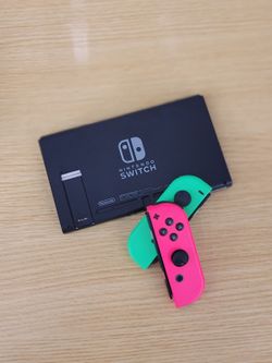 Nintendo Switch - V2 with Neon Green and Neon Pink Joy-Con