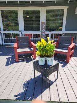 Beautiful hand crafted patio chairs made with good Quality Cedar boards