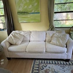 Pink & White Couch 