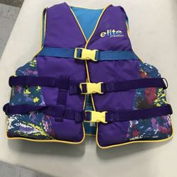 Child youth children kids long ski vest elite Sterrns