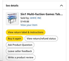 5 In 1 Games table