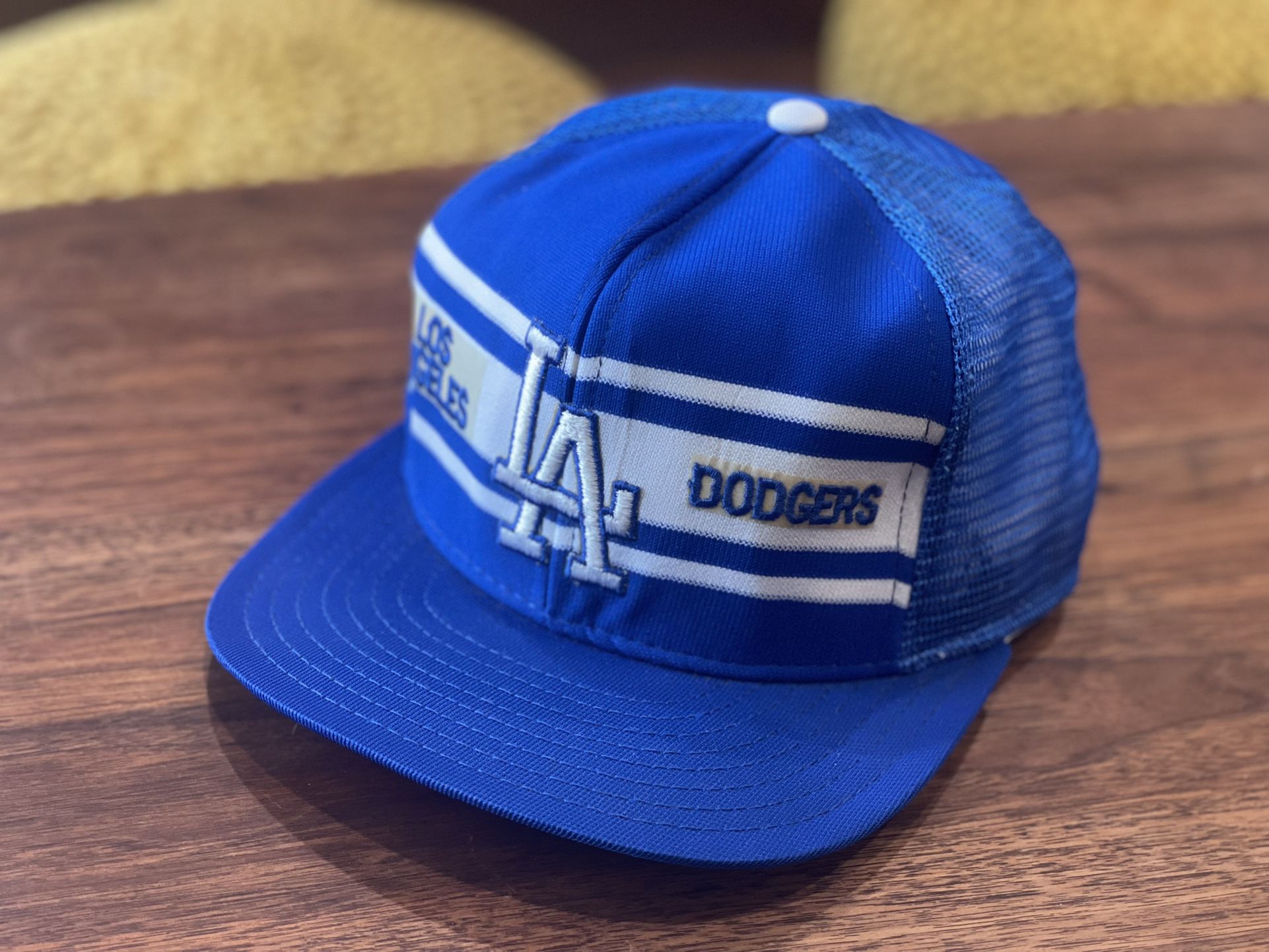 Vintage 80's AJD Super Stripe LA Dodgers Trucker Hat Snap Back USA for Sale  in Los Angeles, CA - OfferUp
